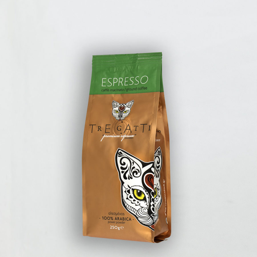 Tre Gatti espresso 250 γρ 1