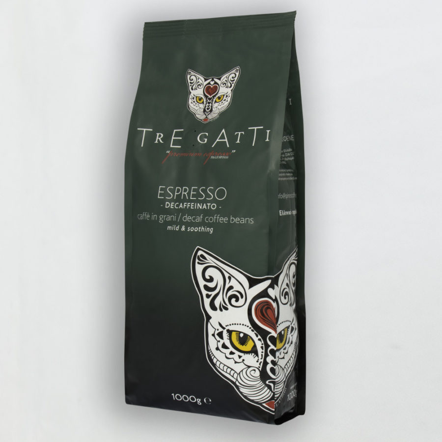 Tre Gatti espresso decaf 1000 γρ 1